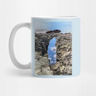 Optical illusion - Sky in the Rock Pool by the Sea Mug